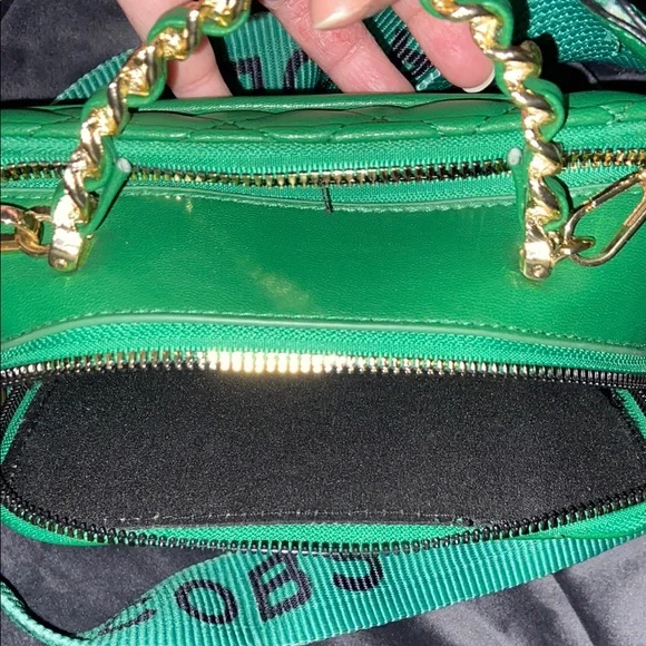 Marc Jacobs Green Quilted Women's Bag Purse Cross Body - Picture 7 of 16